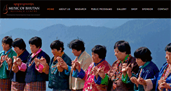 Desktop Screenshot of musicofbhutan.org